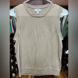 J. Crew Small Brown Knit Sleeveless Top